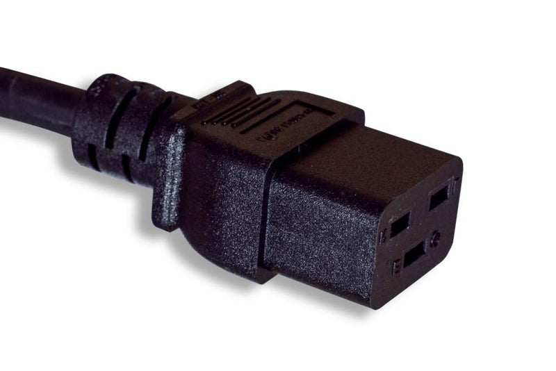 Cablelera North American Power Cord Extension, NEMA 5-15P to C19, 8', 14 AWG, 15A, 125V (ZWACPFAC-08) - Image 3